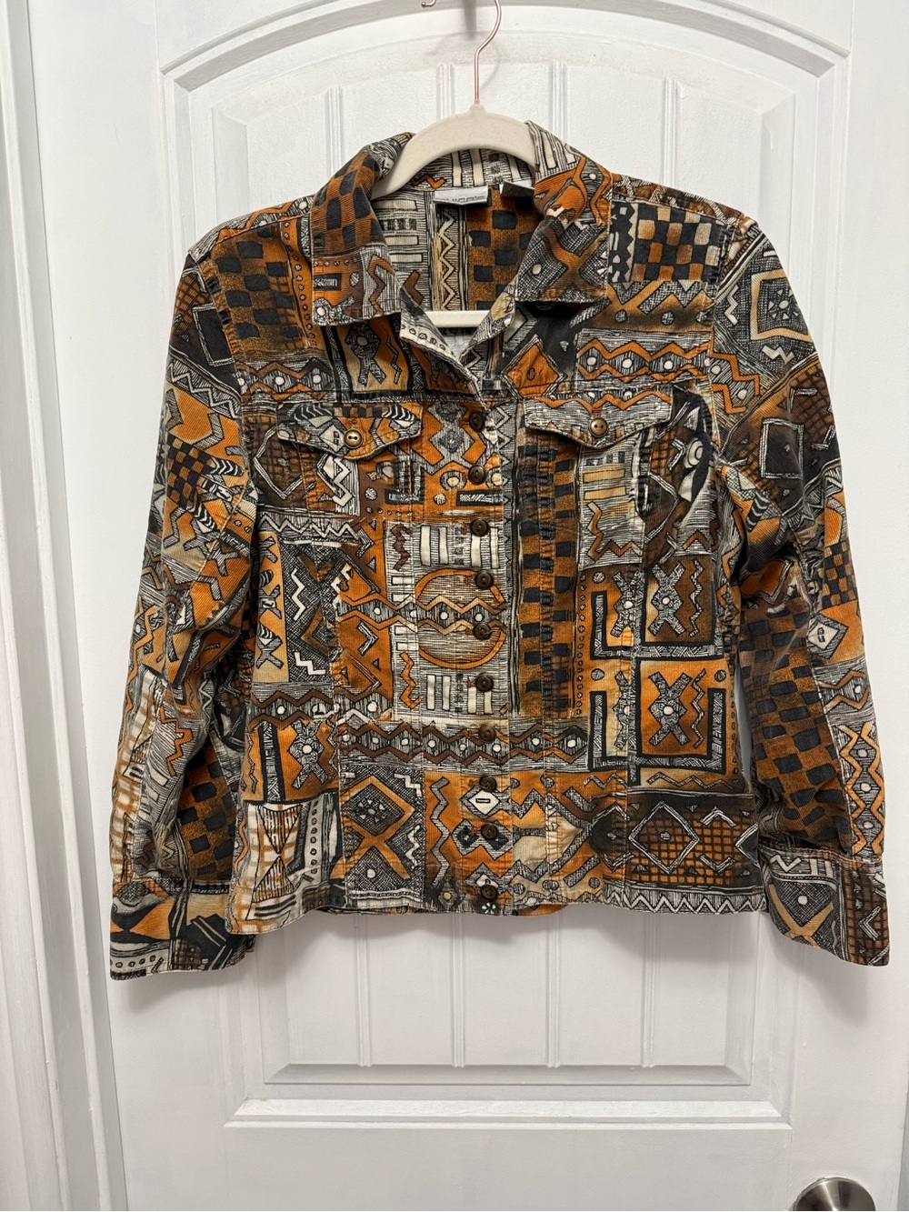 Chicos Vintage 80’s 90’s Corduroy Jacket Sz 2 Large Womens Button Front (56-14)